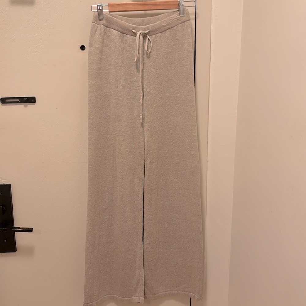 Venroy Linen Knit Taupe Pants